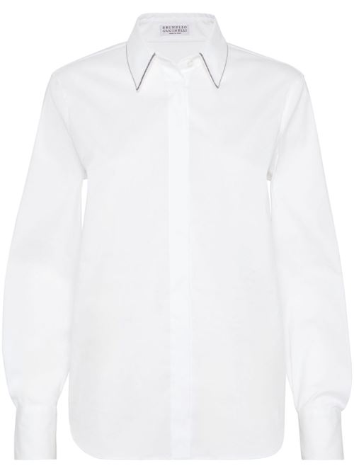 Shirt with collar detail BRUNELLO CUCINELLI | M0091MA606C159